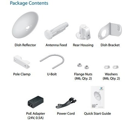 Imagen 3 de 7 de Antena Power Beam Rocket Dish Ubiquiti 22 Dbi Pbe-m5-300