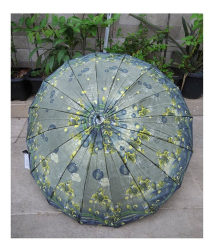 Guarda Chuva Sombrinha De Seda Cores: 16 Varetas Cor Colorido