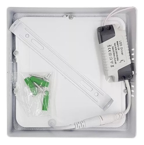 Kit 4 Painéis De Sobrepor Led 12w Com Driver 6500k Bivolt
