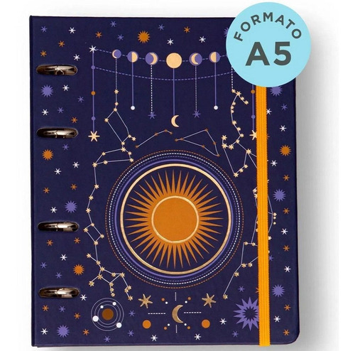 Caderno Criativo Argolado Astral A5 Carta Solar - Cicero