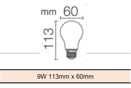 Imagen 3 de 6 de Lámpara Foco Led Osram Luz Cálida 9w=75w Pack X 30