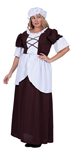 Disfraz Mujer - Rg Costumes Plus-size Colonial Peasant