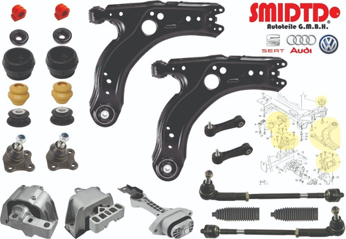 Kit Rotulas Base Soporte Horquilla Vw Jetta 2.8 Vr6 A4 99-05