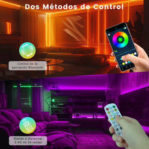 Tira De Led Bluetooth 5m Luz Led Rgb Inteligentes App Wevivi