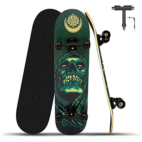 Corneby Skateboard Para Principiantes, 31  X 8  7 Layer Cana