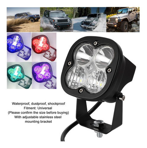 Luz Led De Trabajo Para Motocicleta De 3.1 Pulgadas, 40 W, R