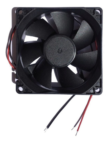 Ventilador Cooler Ventoinha 80x80x25mm 12v E Fonte Ac Dc 12v