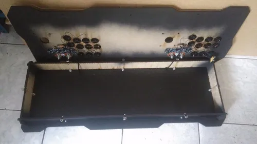 Caixa Mdf Montagem Controle Arcade Duplo Sanwa Com Acrilico