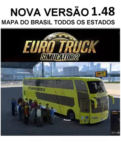 Simulador De Ônibus E Caminhão Euro Truck Simulator 2 Pc