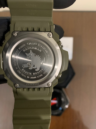 Relógio Casio G-shock Rangeman Gw-9400 Military !! Raro! Verde Militar Verde Preto (Usado)