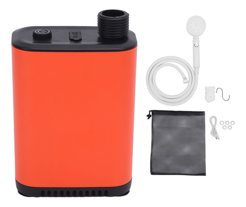 Set De Ducha Portátil Con Bomba Recargable De 2600 Mah