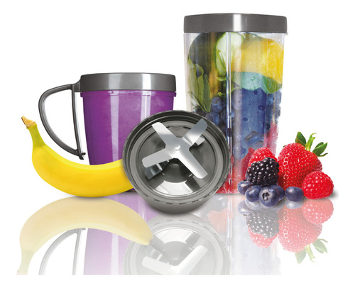 Kit Vasos Con Aspa Y Accesorios De Lujo Nutribullet 100392