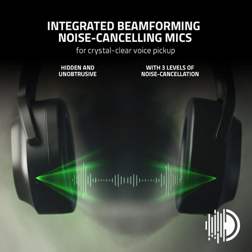 Imagen 4 de 8 de Auricular Gamer Razer Barracura Pro Wireless 2,4 Ghz Bt Usb
