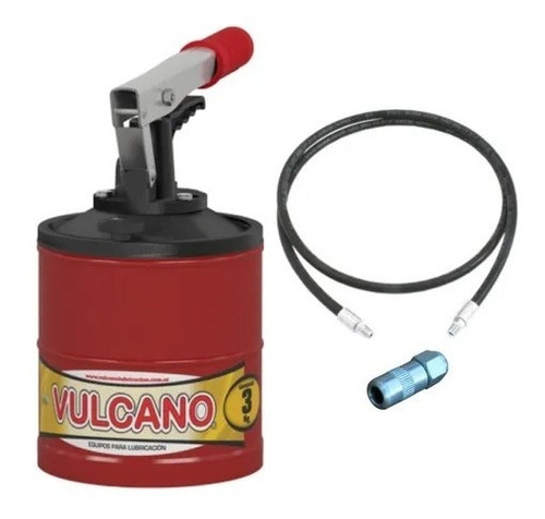 Engrasadora Manual Palanca Tanque 3kg Balde Vulcano