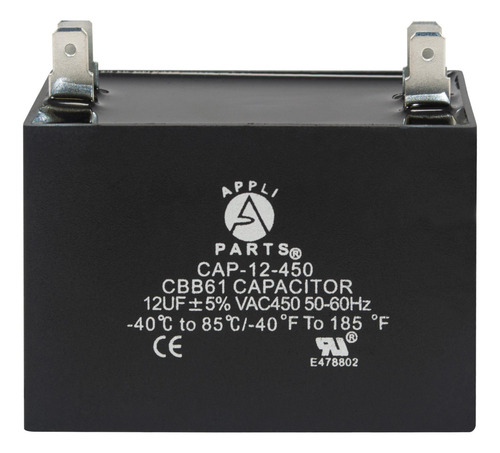 Appli Parts Condensador Capacitor De Ventilador 12 Mfd
