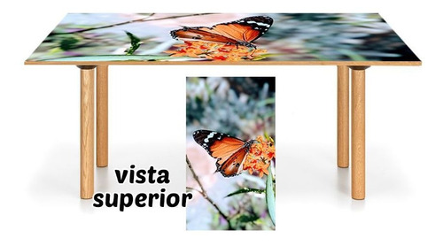 Vinilo Para Mesa Mariposas Alas Naturales Silvestre M40