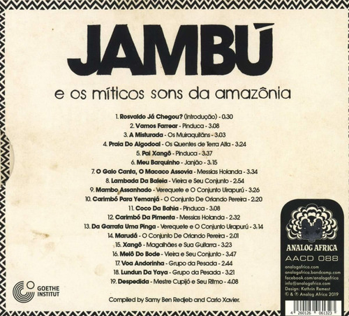 Cd: Jambu Y Los Míticos Sonidos Del Amazonas