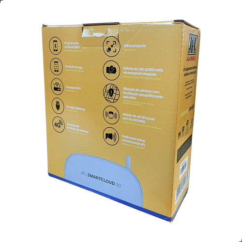 Central Smartcloud 20 + 3x Sensores Lz-530 + Sirene