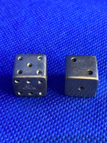 Imagen 2 de 5 de Dados De Plata .925 Chicos