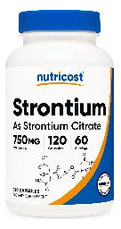 Supplement Nutricost Strontium Citrate 750mg 120 Capsules