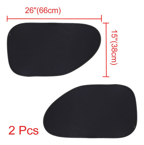 Kit Par Cortina Quitasol Parasol Ventana Para Auto 38x65cm