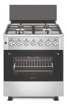 Comprar Cocina Smartlife Combinada 4 Hornallas Grill 57x57 Inox Color Plateado
