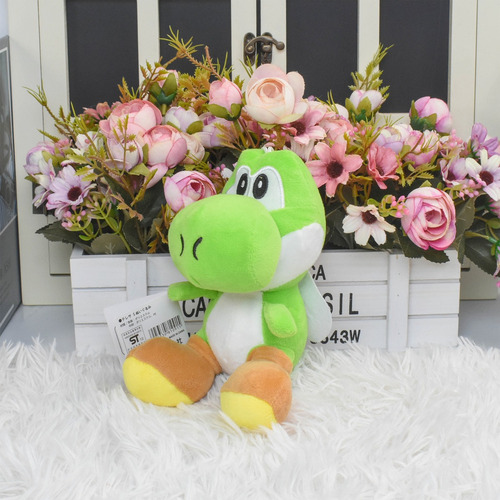 Peluche Amarillo De Yoshi, De Peluche, Coleccionable, 15 Cm