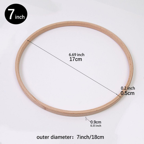 3pcs Wreath Rings Macrame Hoops Circle Diy Aros 7 Polegadas
