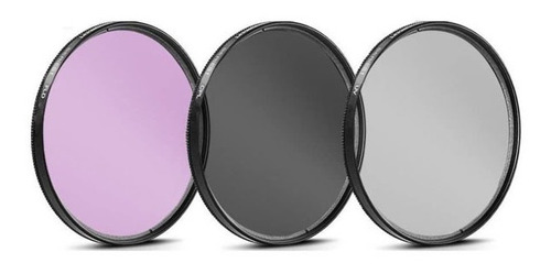 Imagen 2 de 2 de Kit Starter De 3 Filtros 49mm Uv,polarizado Y Fld Estuche