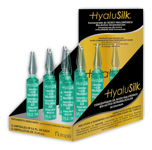 Hyalusilk Concentrado De Ácido Hialurónico 12 Ampolletas 15m