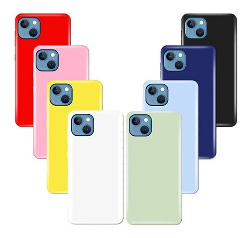 Forros De Silicon Suave Para iPhone 13 En 8 Colores A Elegir