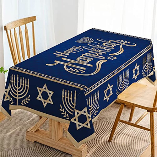 Toalha De Mesa Happy Hanukkah Jewish Chanukah Menorah