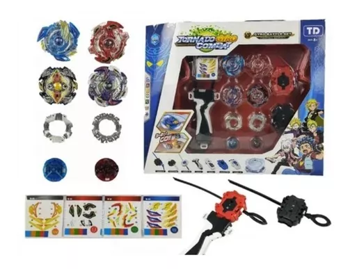 Kit 2 Beyblade + 2 Lançadorer + Arena - Promoção Barato