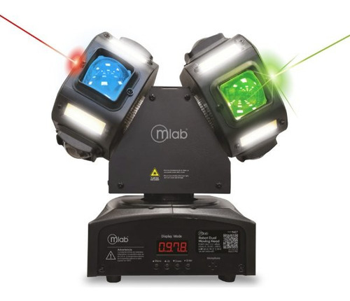 Luz Fiesta Robot Dual Moving Head Led Rgbw 3 En 1/ Mlab 9427