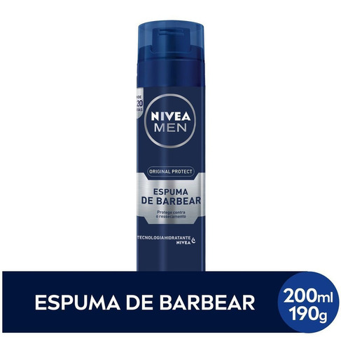 Espuma de Barbear Original Protect Nivea Men 200ml