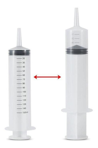 Jeringa Plástica Para Rellenar, Mxsyr-008, 30 , 150 Ml, Capacidad en volumen 150 mL