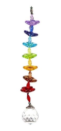 Fio De Luz Dos 7 Chakras Flores Com Cristal Facetado