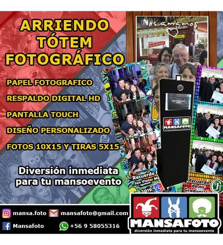 Imagen 1 de 10 de Arriendo De Totem Fotografico
