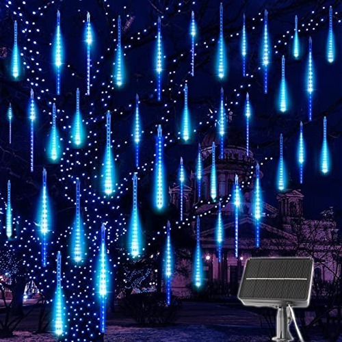 Luces Solares Navidad - Meteoro - 10 A 12 Luces - 94cm Azul