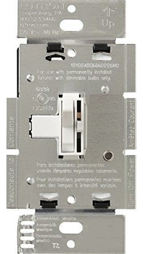 Lutron Aylv600pwh 600watt Toggler Low Voltage Singlepole Dim