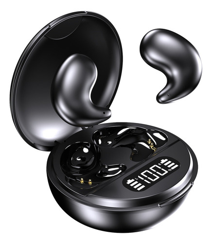 Hancdon Q790 Audifonos Inalámbricos Conducción Ósea Bluetoot Negro Confortables Auriculares Portátiles Para Dormir