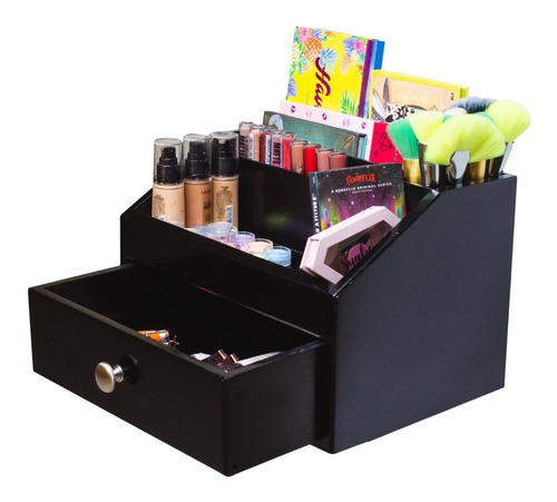 Organizador Para Maquillaje Cosmetiquera De Madera