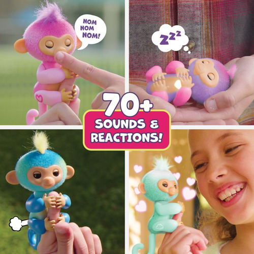 Juguete Interactivo Fingerlings Charli 70 Sonidos Bebe Mono