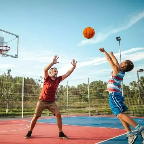 Bola De Basquete Silenciosa Com Aro, Tamanho 7