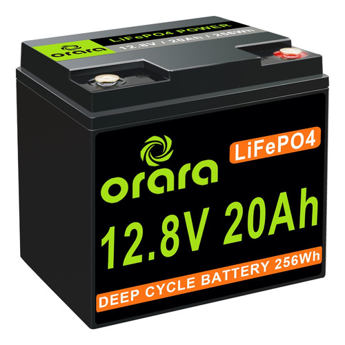 Batería De Litio Orara 12v 20ah Lifepo4, Bms De 20a