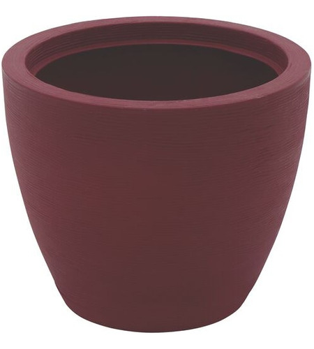 Vaso Asteca Com Prato 24cm Cor Terracota Liso