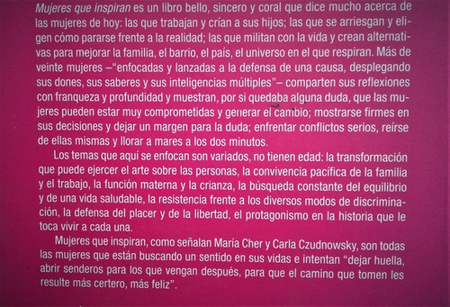 Mujeres Que Inspiran - Carla Czudnowsky Maria Cherñajovsky (Usado)