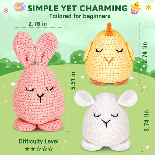 Kit De Crochet Crocheta Tamaño Pequeño 40% Más Lana