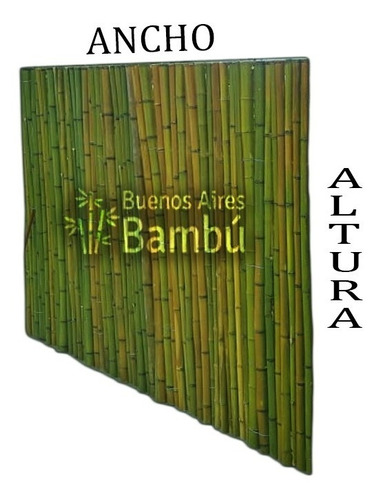 Panel De Caña Flameado Buenos Aires Bambu