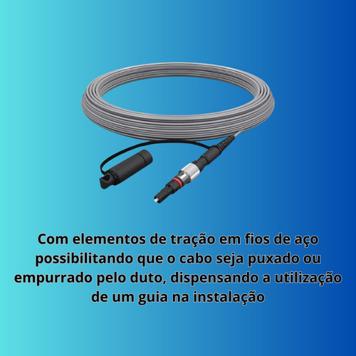 Cabo Drop 1 Fig8 300 Metros Fibra Óptica Furukawa